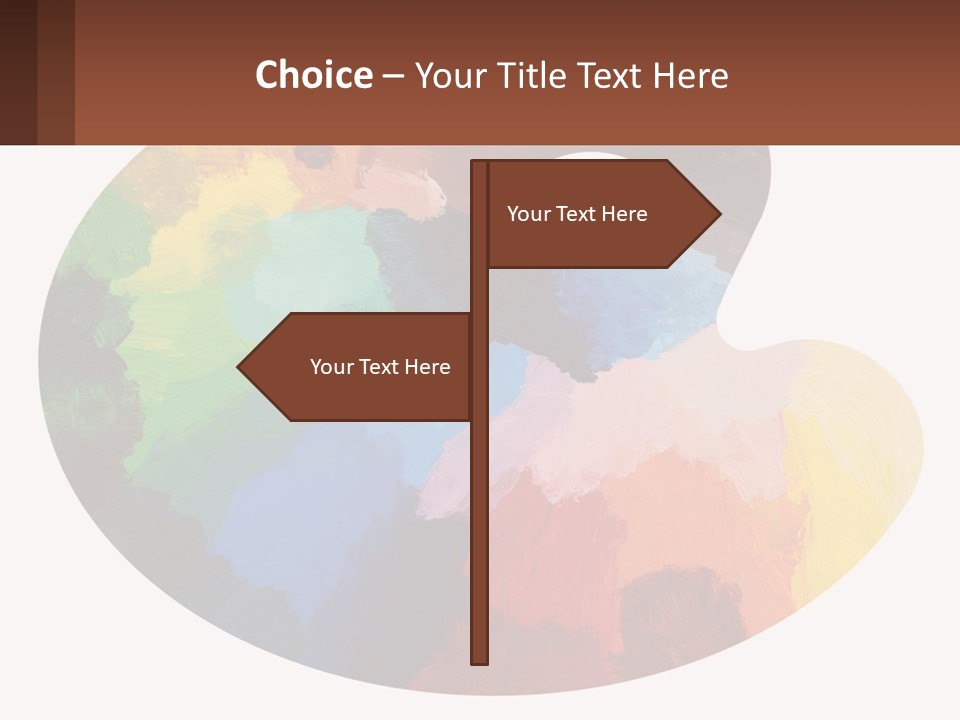 Empty Palette Background PowerPoint Template