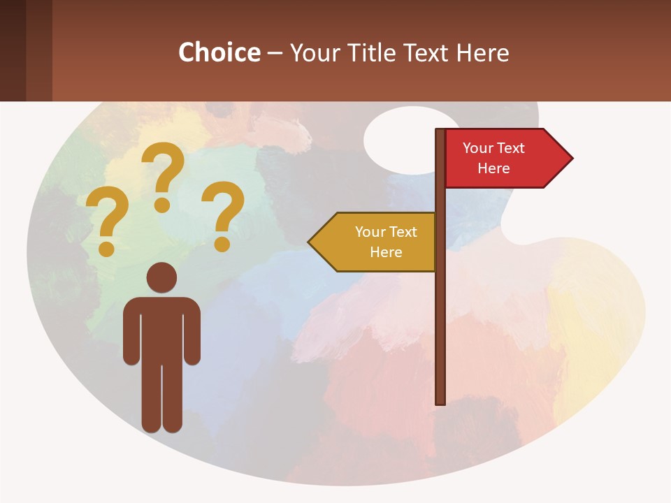 Empty Palette Background PowerPoint Template