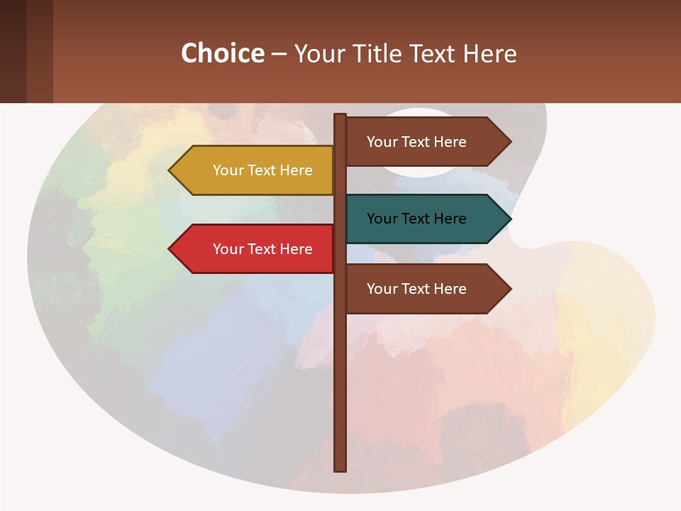 Empty Palette Background PowerPoint Template