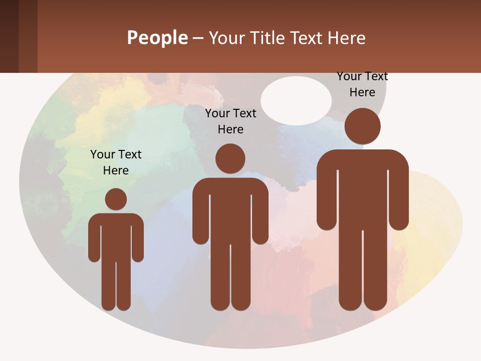 Empty Palette Background PowerPoint Template