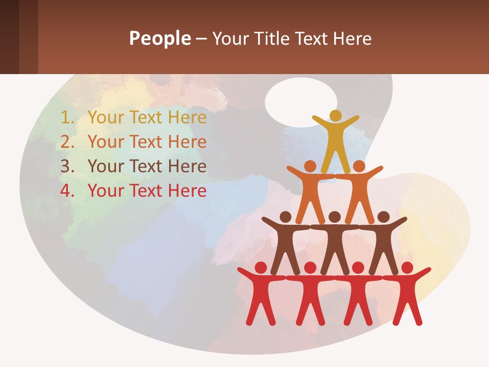 Empty Palette Background PowerPoint Template