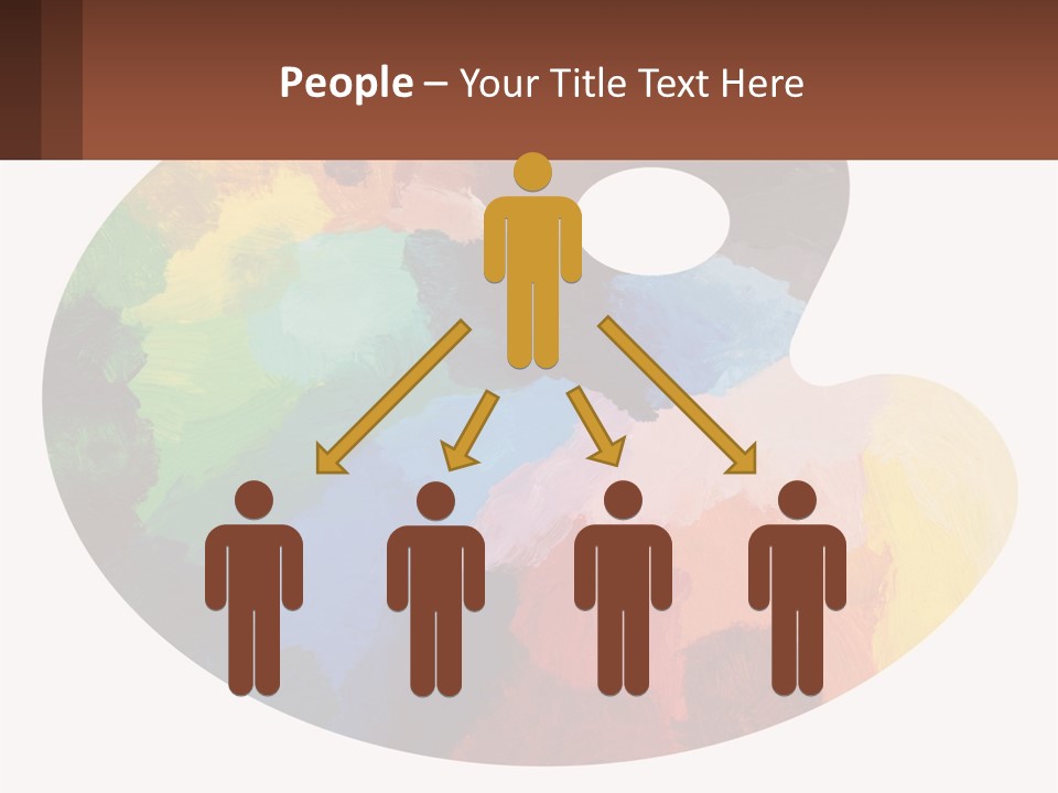 Empty Palette Background PowerPoint Template