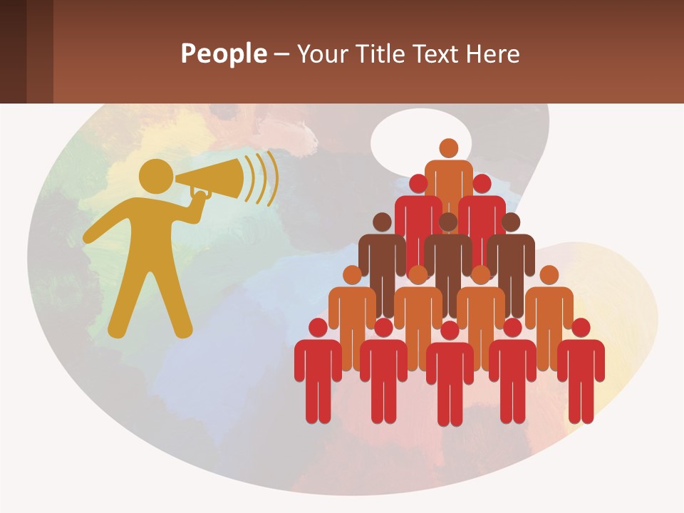 Empty Palette Background PowerPoint Template