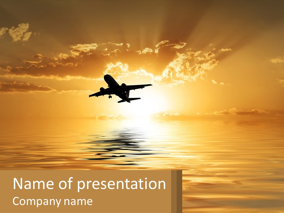 Flying Meditating Relax PowerPoint Template