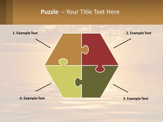 Flying Meditating Relax PowerPoint Template