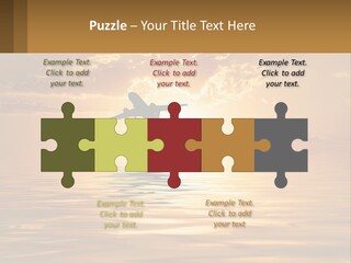 Flying Meditating Relax PowerPoint Template