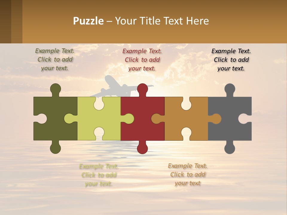 Flying Meditating Relax PowerPoint Template