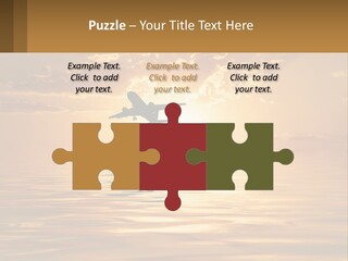 Flying Meditating Relax PowerPoint Template