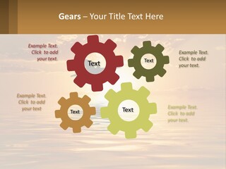 Flying Meditating Relax PowerPoint Template