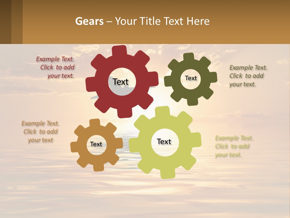 Flying Meditating Relax PowerPoint Template