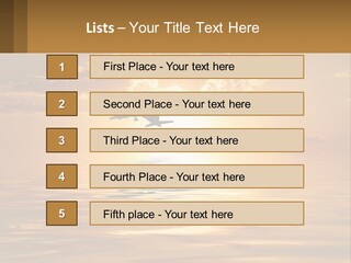 Flying Meditating Relax PowerPoint Template