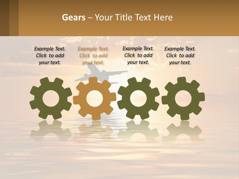 Flying Meditating Relax PowerPoint Template