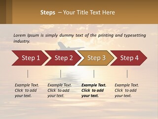 Flying Meditating Relax PowerPoint Template