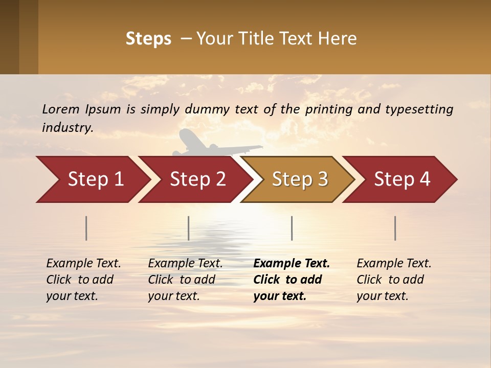 Flying Meditating Relax PowerPoint Template