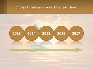 Flying Meditating Relax PowerPoint Template