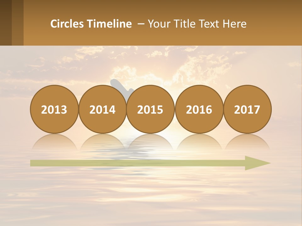 Flying Meditating Relax PowerPoint Template