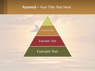 Flying Meditating Relax PowerPoint Template