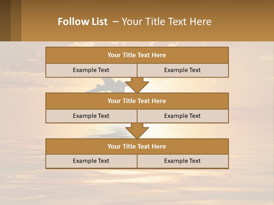 Flying Meditating Relax PowerPoint Template