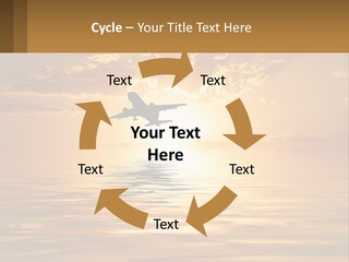Flying Meditating Relax PowerPoint Template