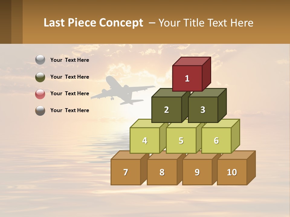 Flying Meditating Relax PowerPoint Template