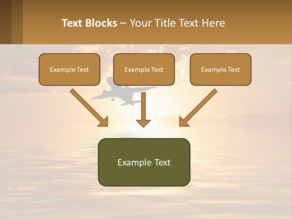Flying Meditating Relax PowerPoint Template