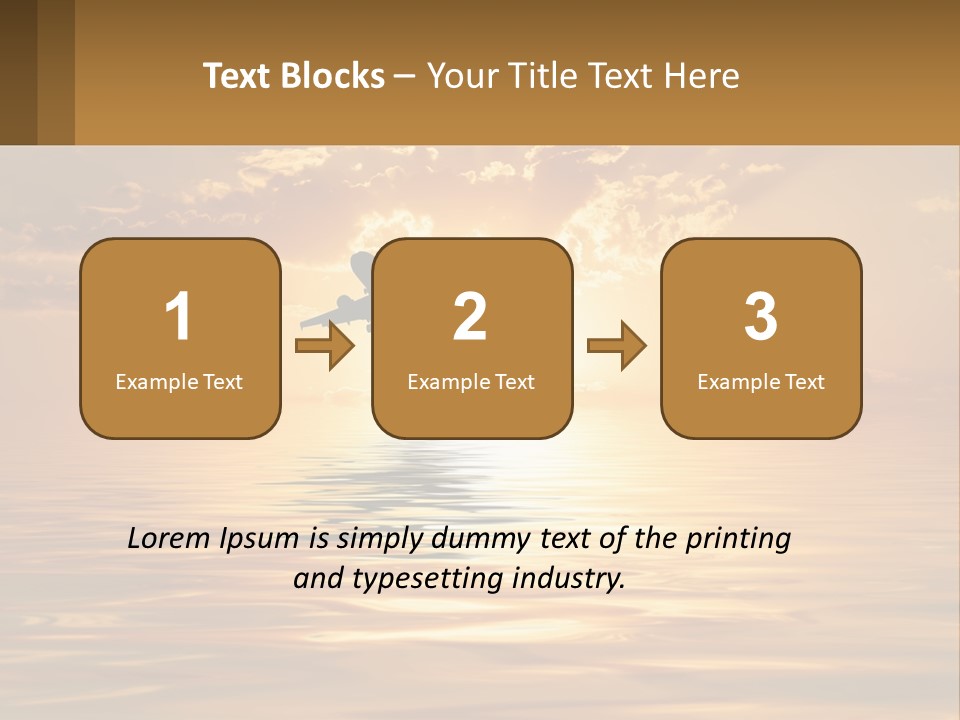 Flying Meditating Relax PowerPoint Template