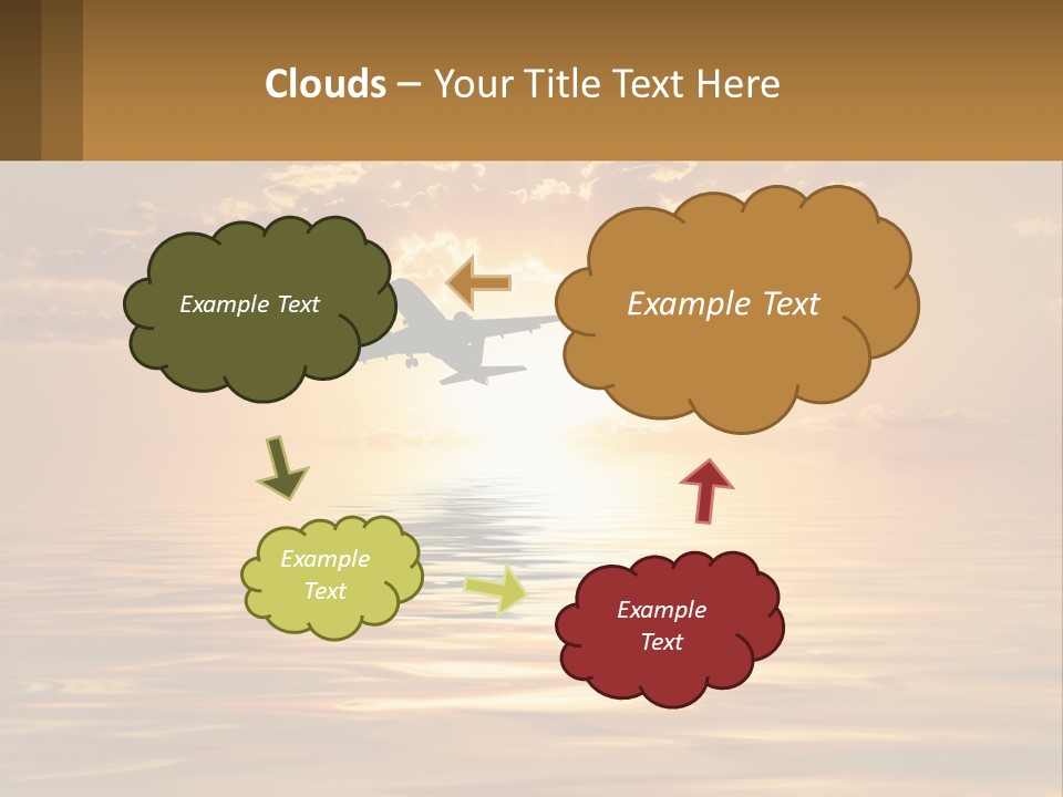 Flying Meditating Relax PowerPoint Template