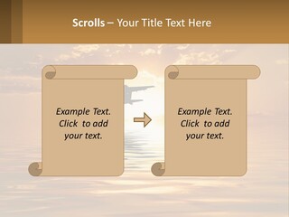 Flying Meditating Relax PowerPoint Template