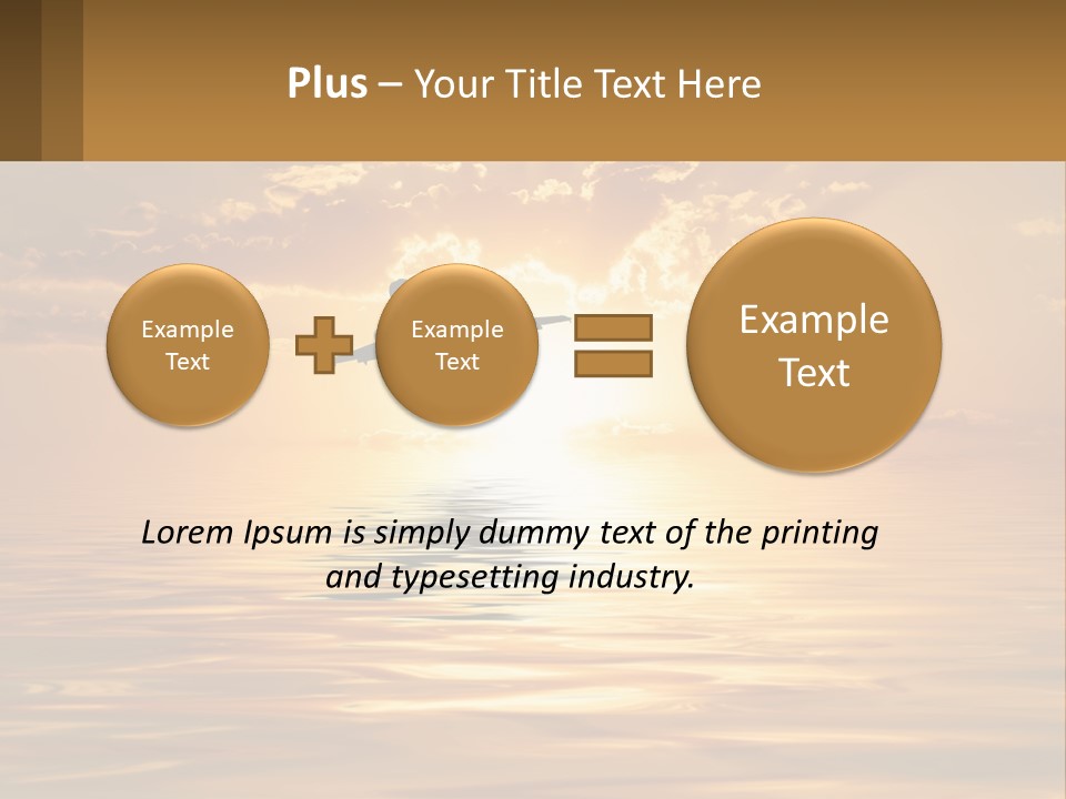 Flying Meditating Relax PowerPoint Template