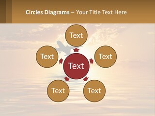 Flying Meditating Relax PowerPoint Template