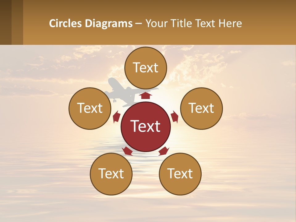 Flying Meditating Relax PowerPoint Template