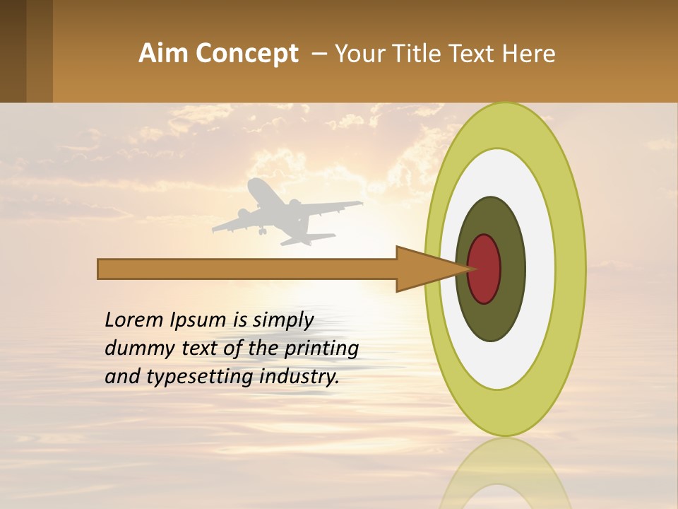 Flying Meditating Relax PowerPoint Template