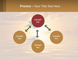 Flying Meditating Relax PowerPoint Template