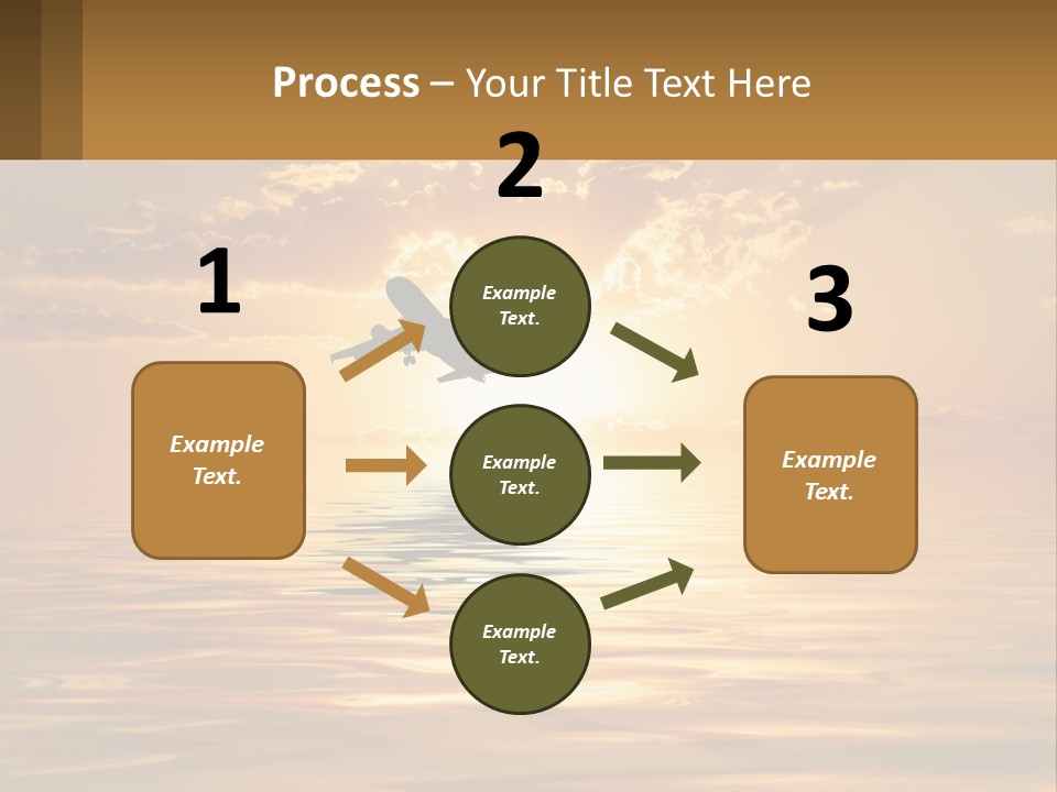 Flying Meditating Relax PowerPoint Template