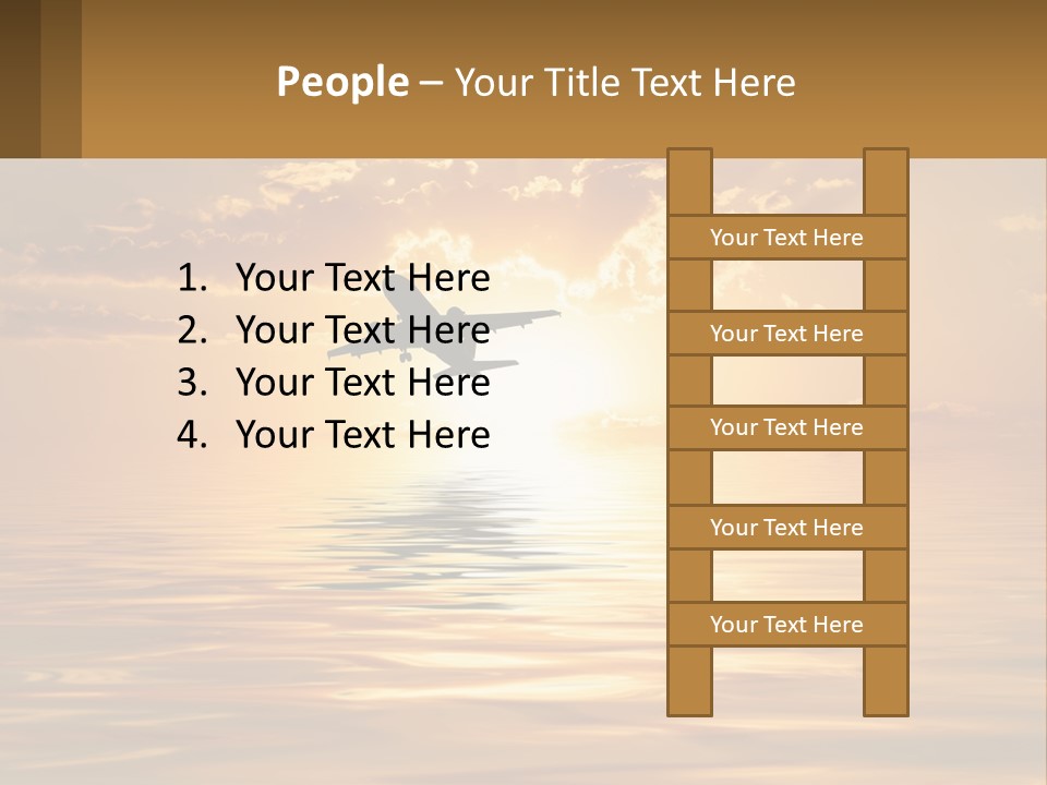 Flying Meditating Relax PowerPoint Template