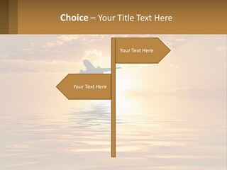 Flying Meditating Relax PowerPoint Template