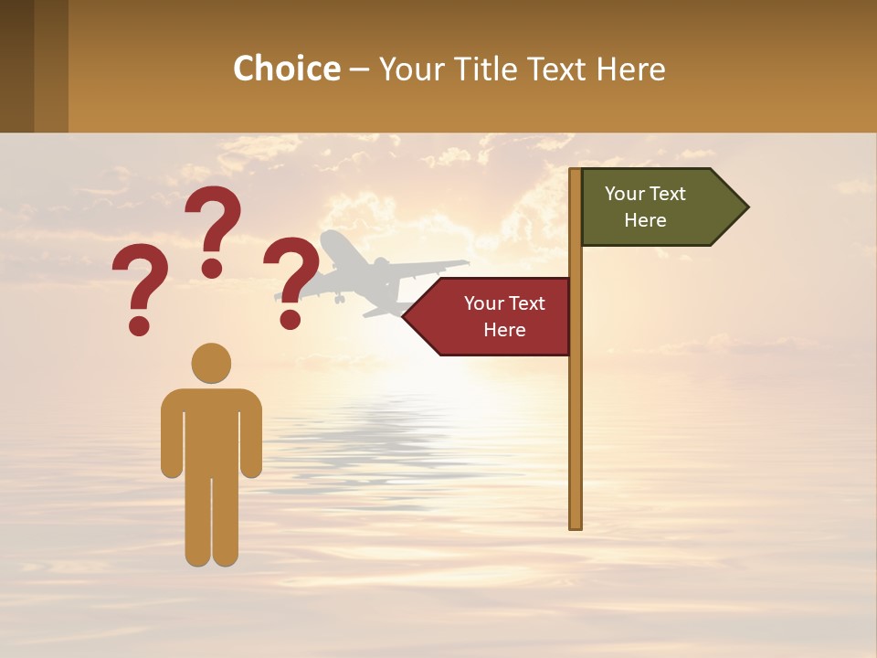 Flying Meditating Relax PowerPoint Template