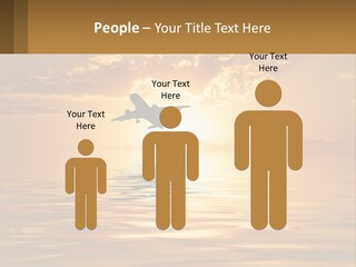 Flying Meditating Relax PowerPoint Template