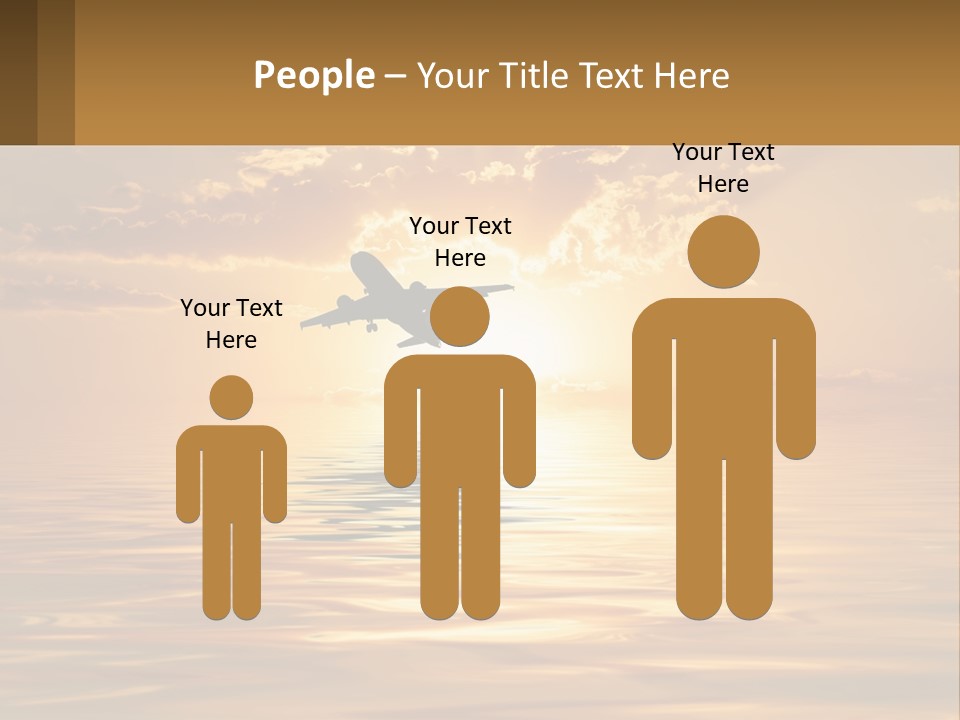 Flying Meditating Relax PowerPoint Template