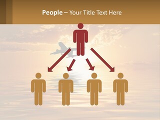 Flying Meditating Relax PowerPoint Template