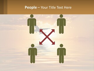 Flying Meditating Relax PowerPoint Template