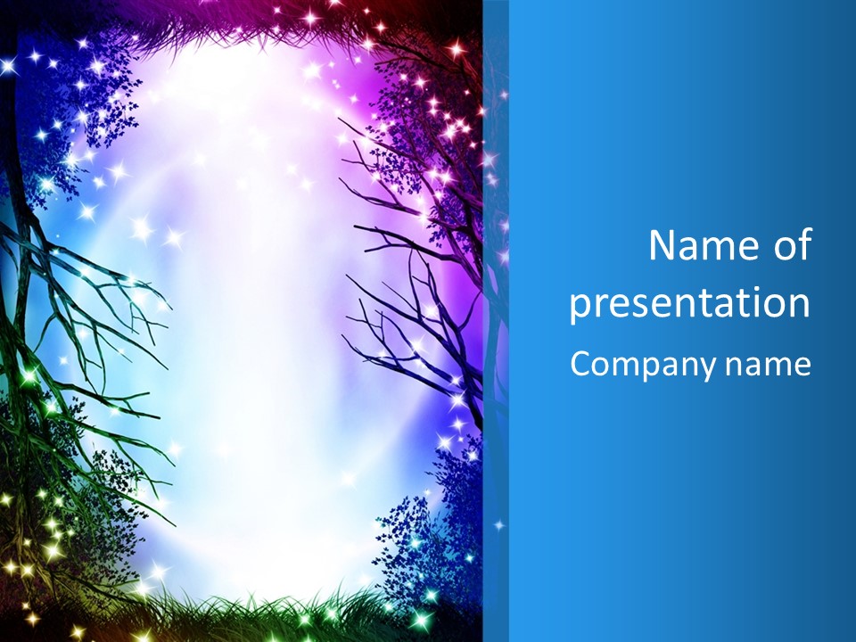 Fantasy Frame Fairytale PowerPoint Template