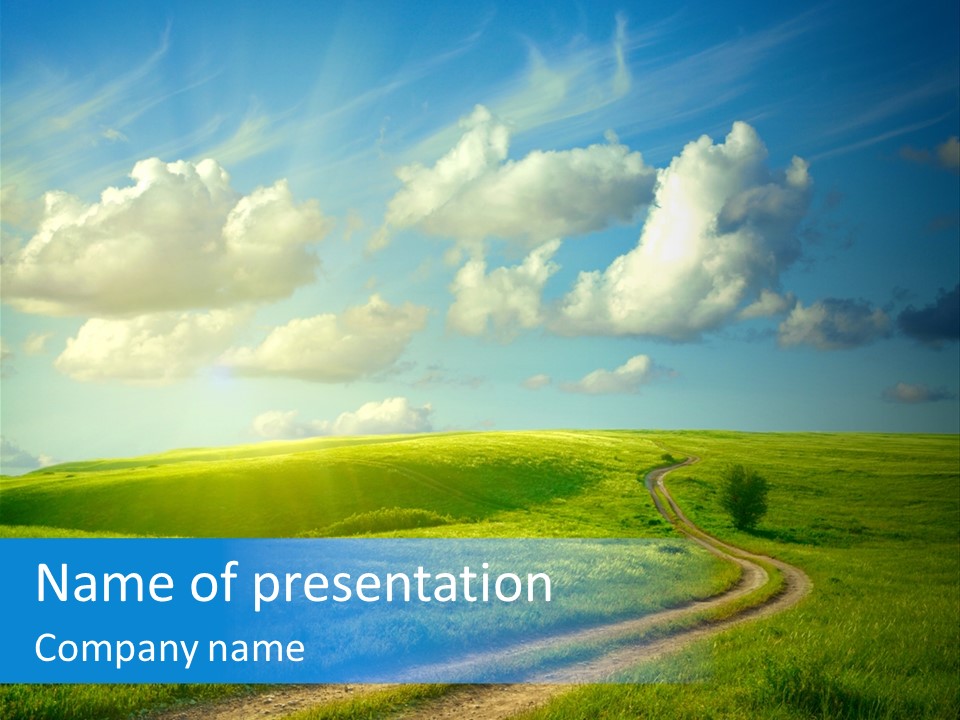 Tree Field Rural PowerPoint Template