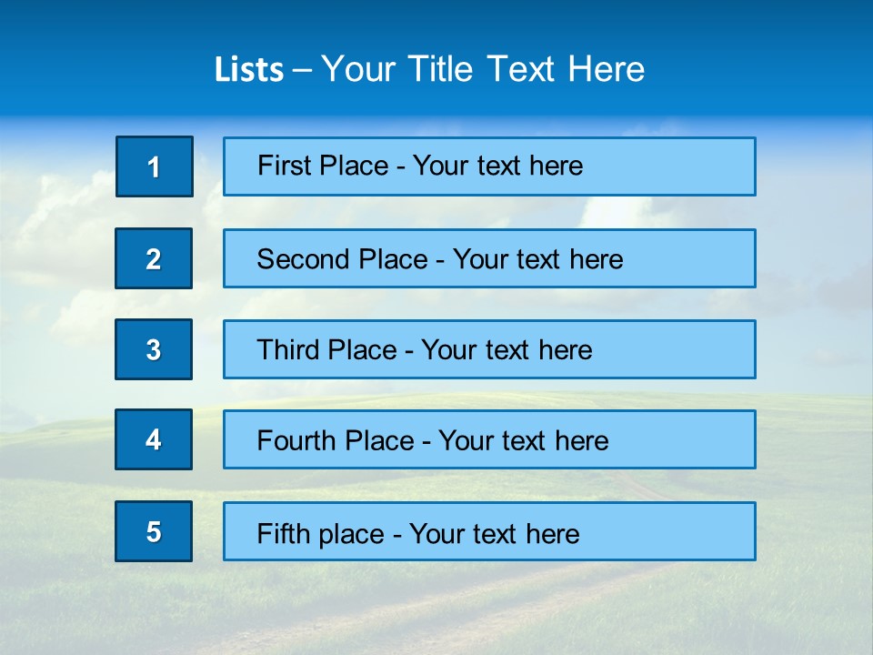 Tree Field Rural PowerPoint Template