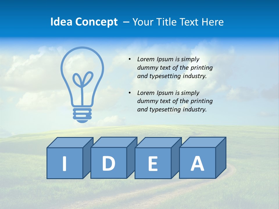 Tree Field Rural PowerPoint Template