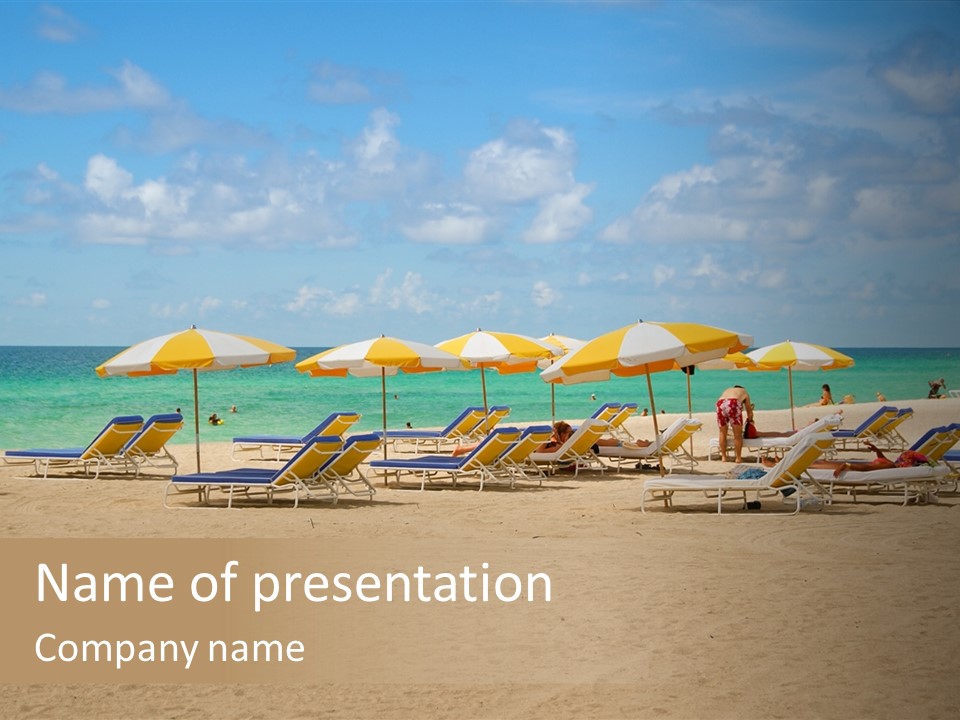 Tourist Panorama Chair PowerPoint Template