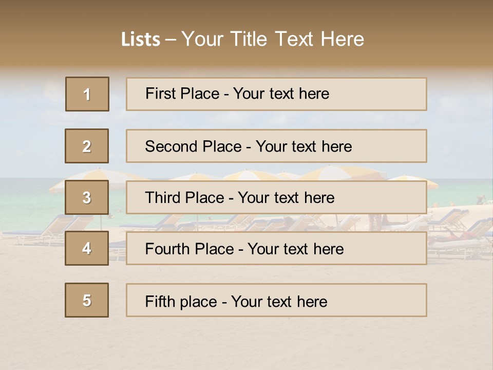Tourist Panorama Chair PowerPoint Template