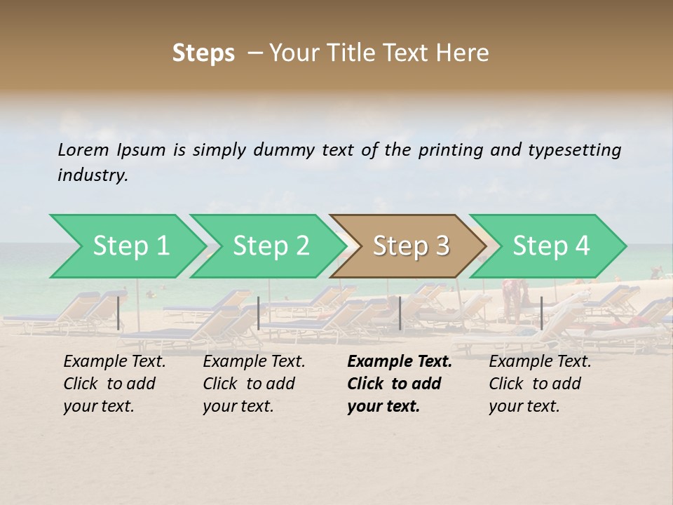 Tourist Panorama Chair PowerPoint Template