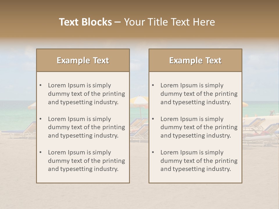 Tourist Panorama Chair PowerPoint Template