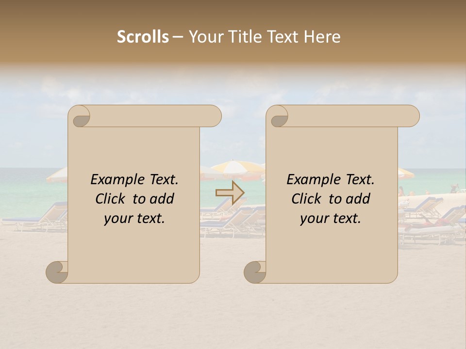 Tourist Panorama Chair PowerPoint Template